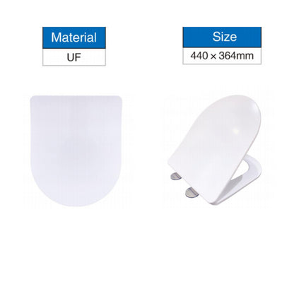 AICA Bathroom Rimless Wall Hung Toilet Pan WC Soft Close Seat (UF)