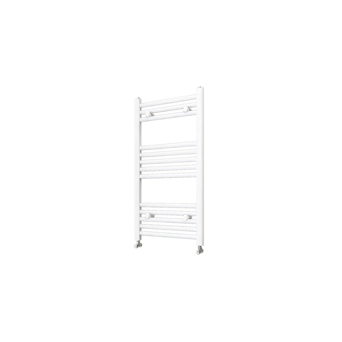 AICA Bathrooms White Central Heating Towel Rail Straight Designer Ladder Radiator Warmer