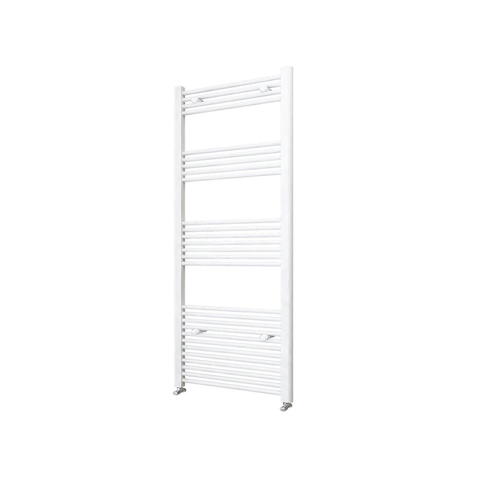 AICA White Central Heating Towel Rail Straight Designer Ladder Radiator Warmer