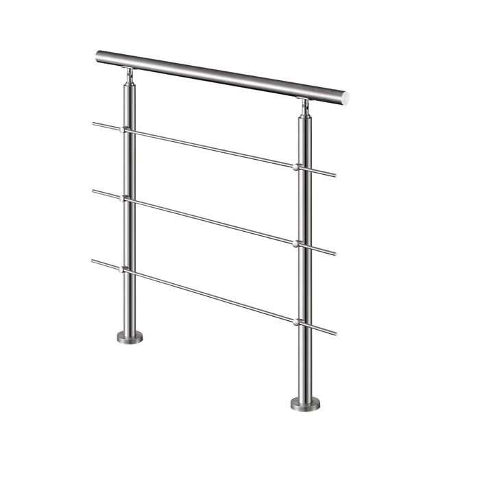 AICA handrail 304 Stainless steel with 3 crossbars high quality Balustrade stair/step 106cm
