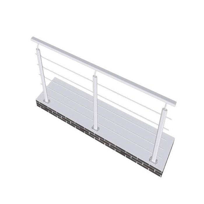 Aluminum Steps/stairs/slopes Vertical Angle Mobility Silver Handrail Adjustable 200x100cm