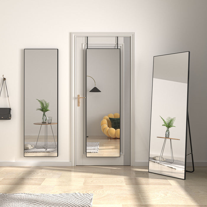 Full Length Mirror with HD Silver Glass Floor-standing Wall-mounted JQS
