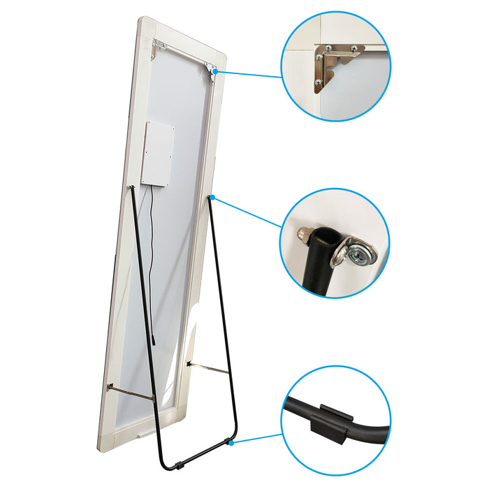 Full Length Mirror with HD Silver Glass Floor-standing Wall-mounted JQS