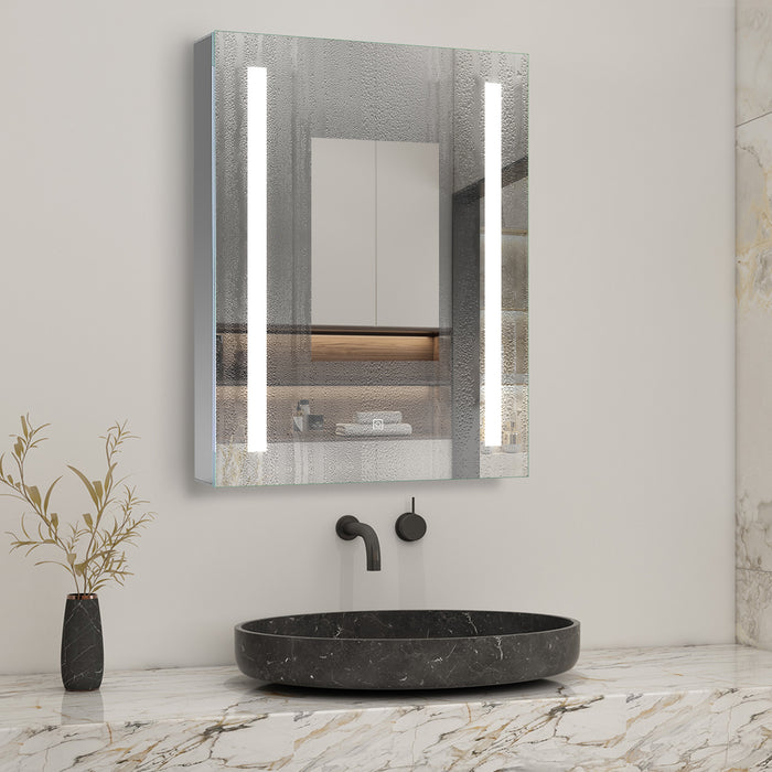 AICA Bathrooms LED Lights Mirror Cabinet 45-80cm