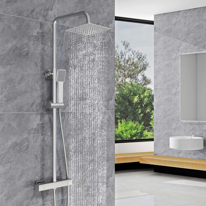 AICA Bathroom Top Spray Smart Thermostatic Shower Mixer Set