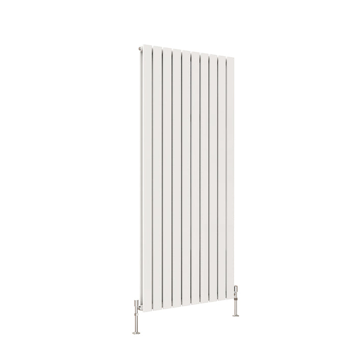 Tall Vertical Flat Panel Anthracite & White & Black Central Heating Radiator