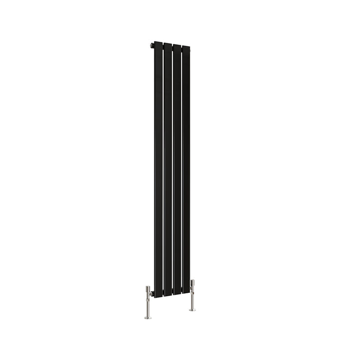 Tall Vertical Flat Panel Anthracite & White & Black Central Heating Radiator