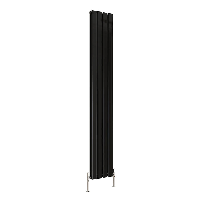 Tall Vertical Flat Panel Anthracite & White & Black Central Heating Radiator
