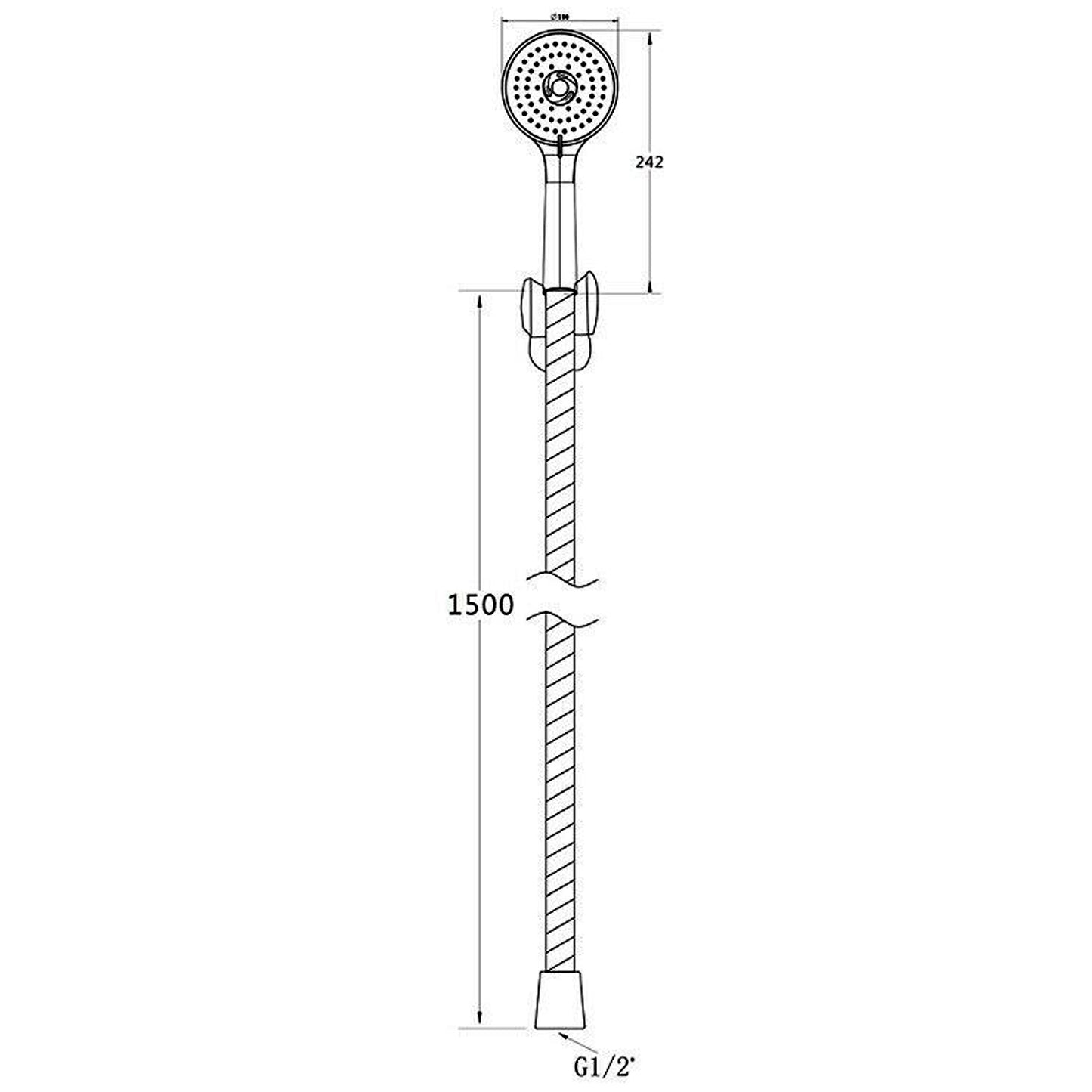 AICA thermostatic shower handheld