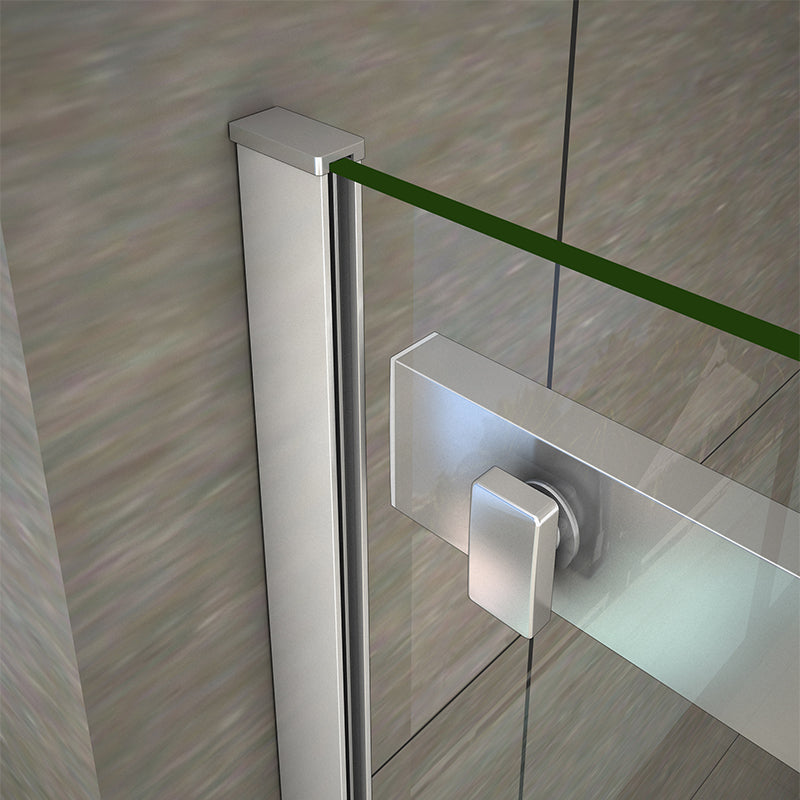 AICA Sliding Shower Enclosure Frameless Sliding Glass door
