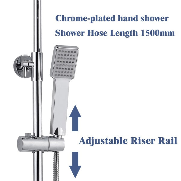 AICA Thermostatic Shower With Square Head Shower Set