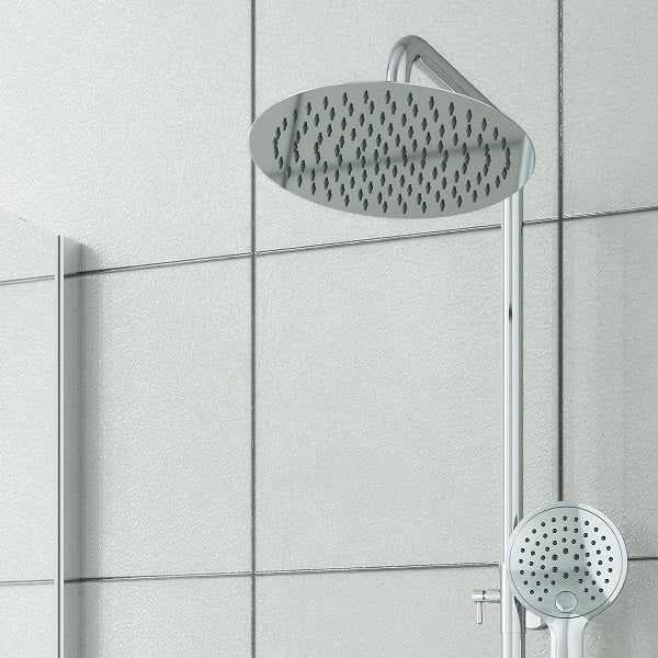 AICA Bathroom Adjustable 10 Overhead Shower Head Thermostatic Shower M