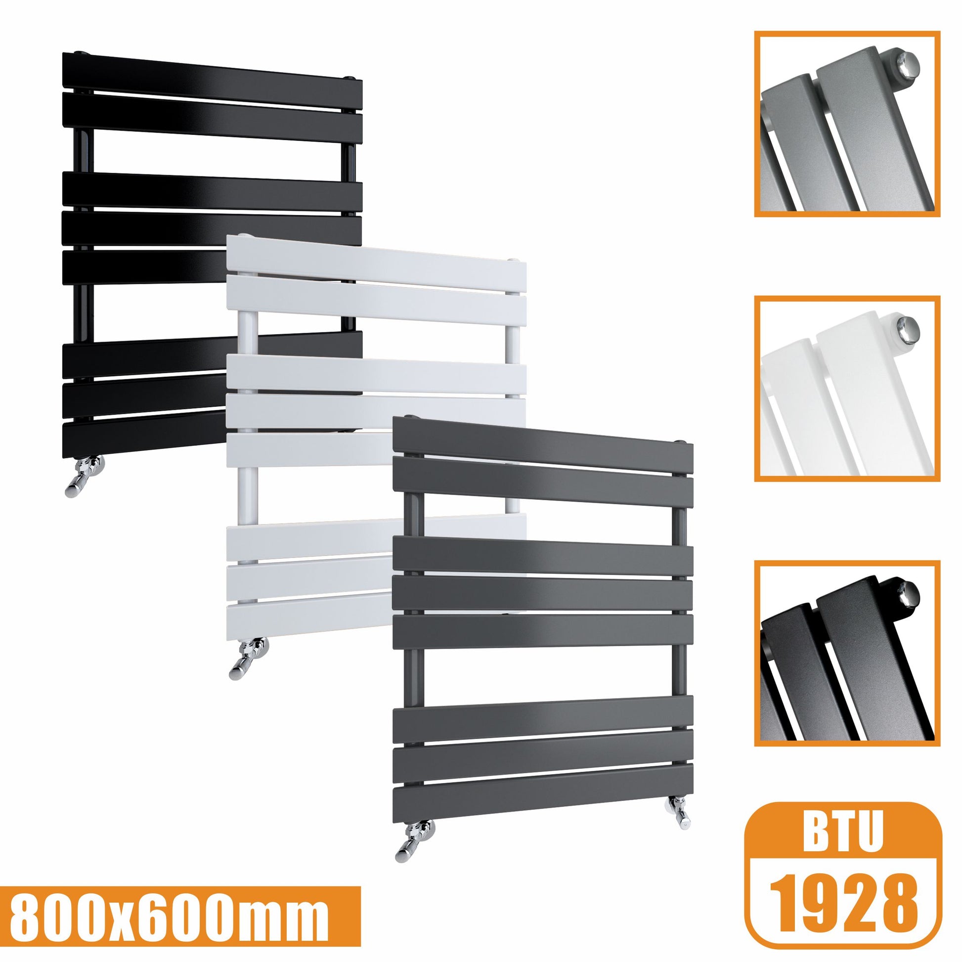 Towel Rail Bathroom Radiator Flat Panel Ladder Designer Rads