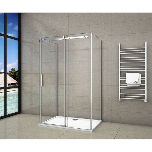 AICA-bathrooms-Frameless-Sliding-shower-Enclosure-double-side-panel-110x90cm-1