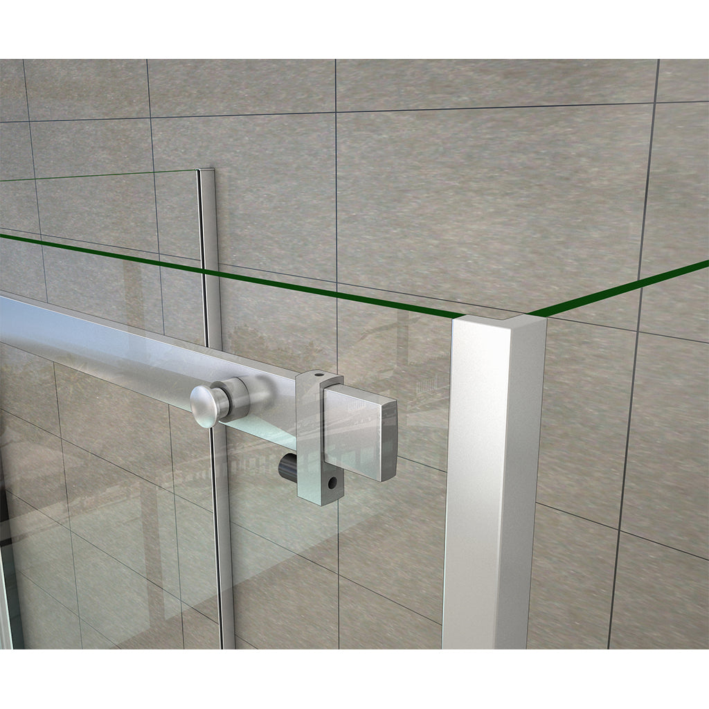 AICA Sliding Shower Enclosure Double Side Panel 140x90x195cm