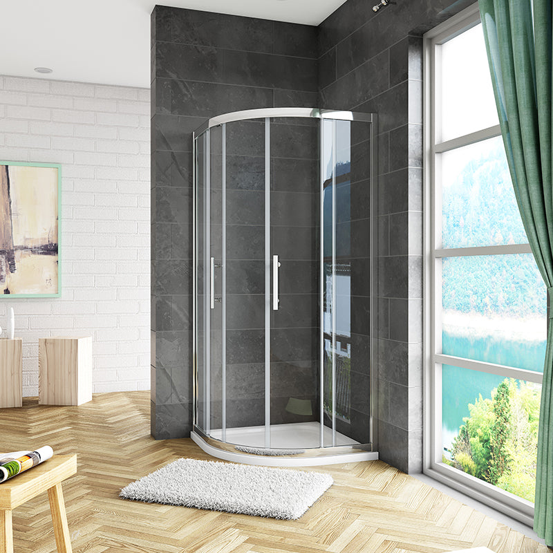 8mm NANO Easy Clean glass Quadrant Shower Enclosure