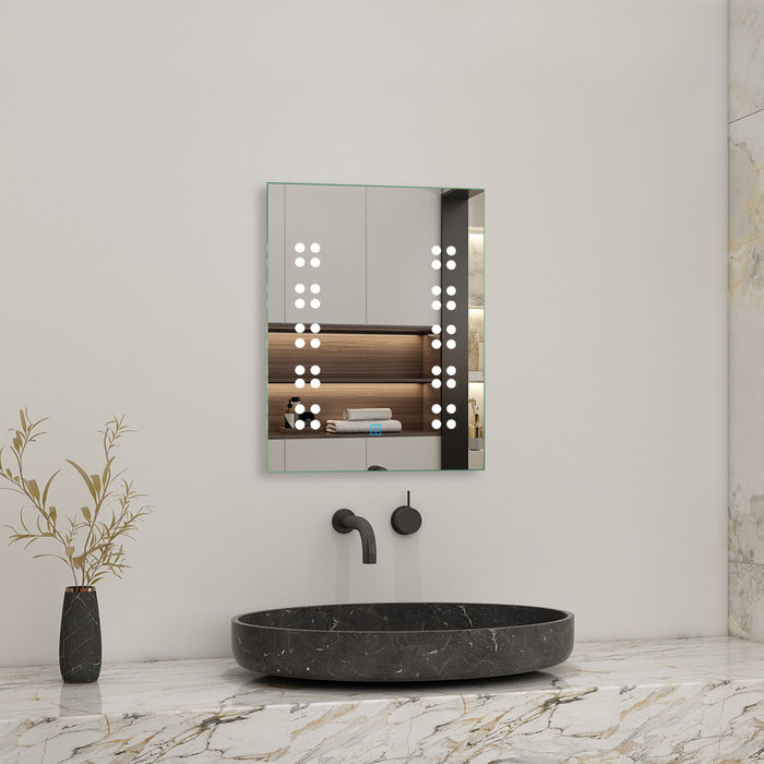 Rectangle Bathroom LED Mirror Touch Switch Sensor Dot Light
