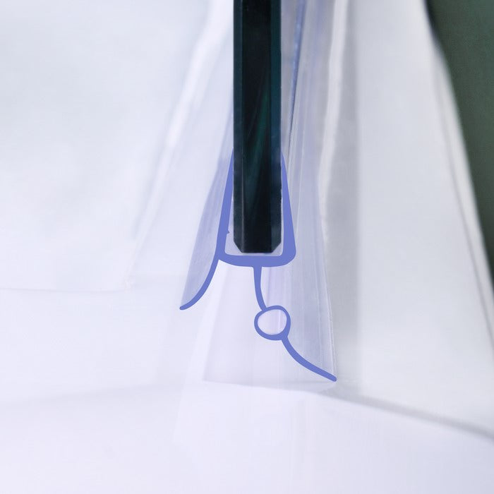 Bath Shower Door Screen Plastic Seal for 5-6mm & 8mm glass