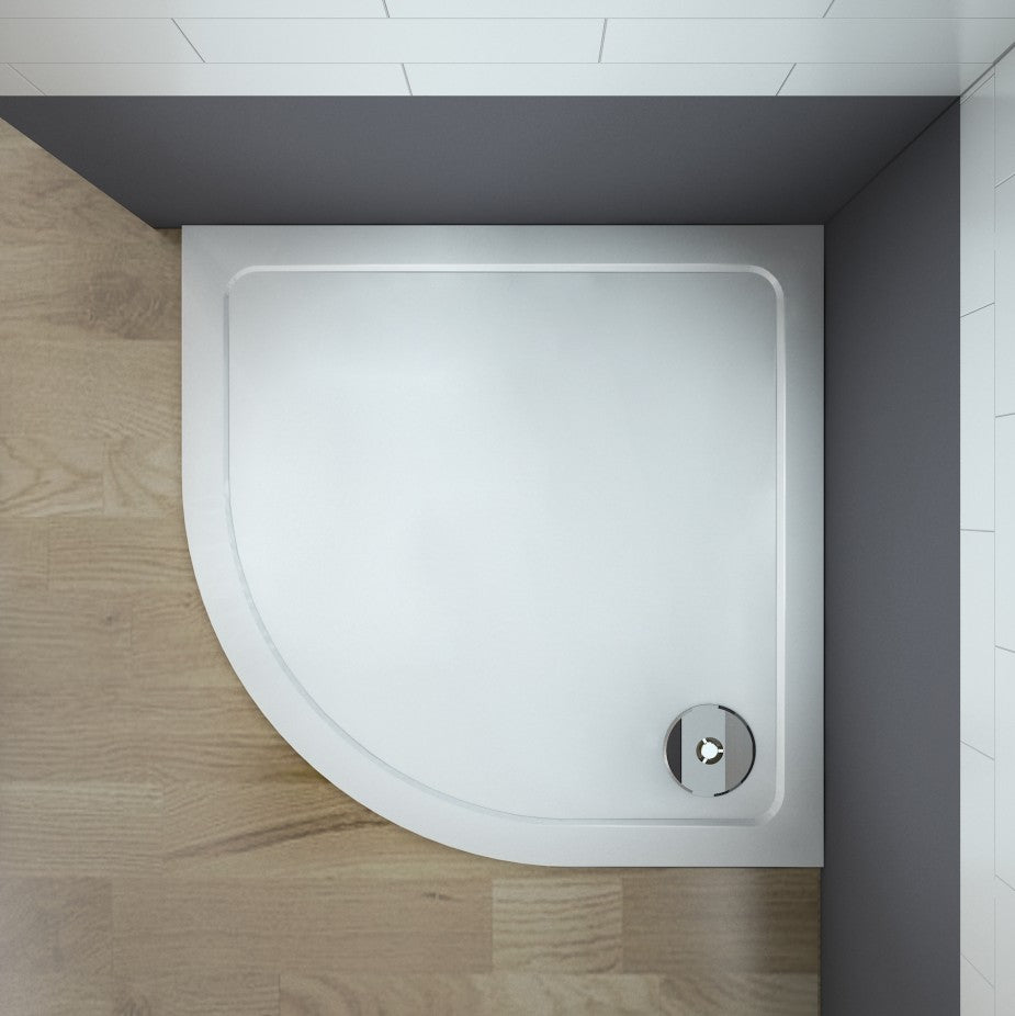 New Quadrant Stone Tray 30mm Height Walk in Shower