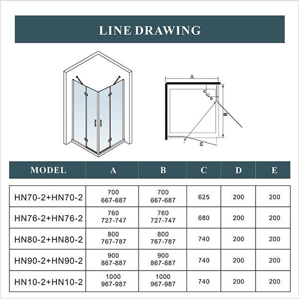 AICA shower enclosure shower door