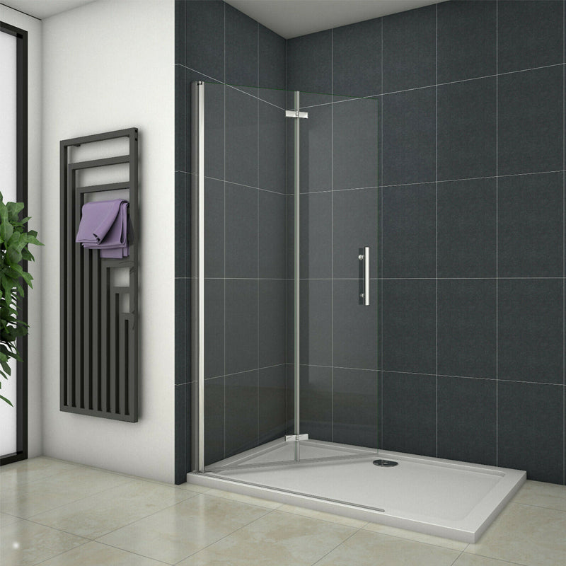 Wet Room Bi fold Pivot door Shower Panel Bath screen Glass