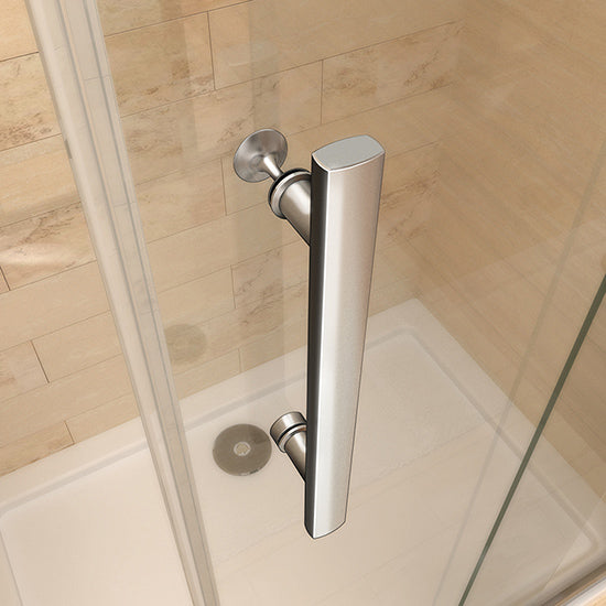 Corner entry Enclosures Tray Double shower doors