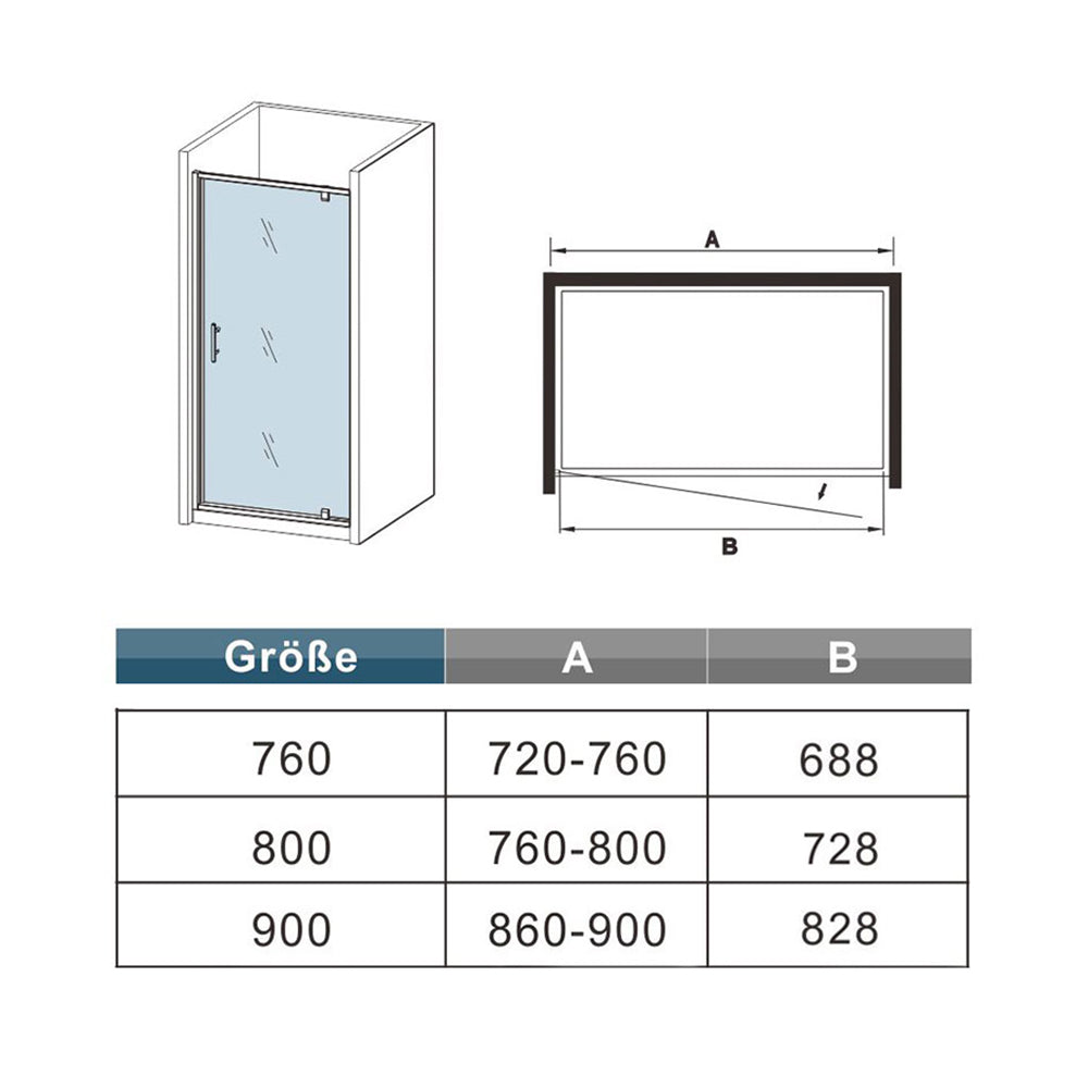 AICA shower enclosure shower door