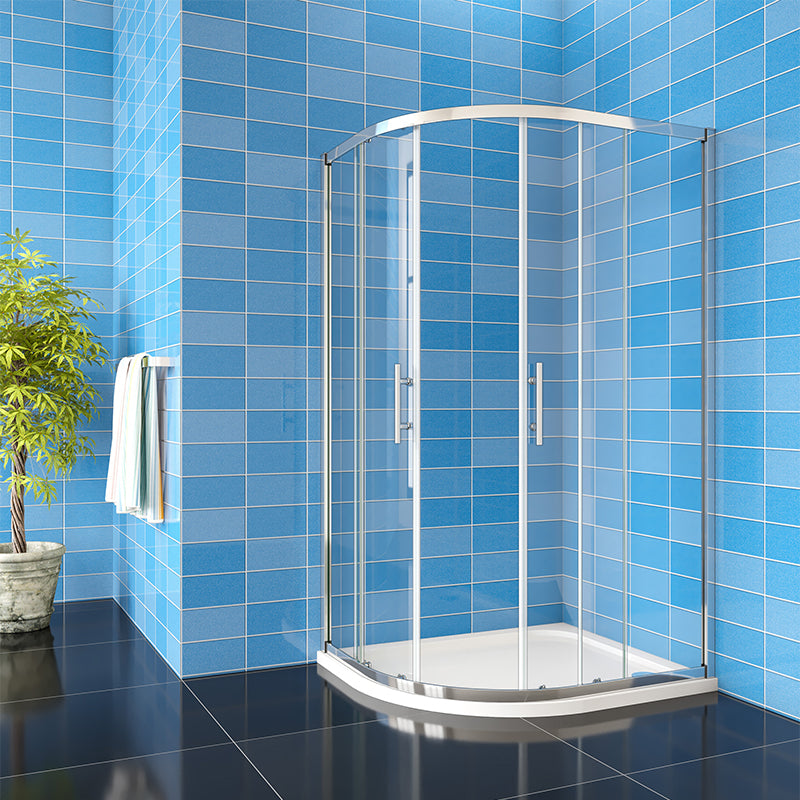 Offset/Equal Quadrant Shower Enclosure Tempered glass Cubicle 185CM