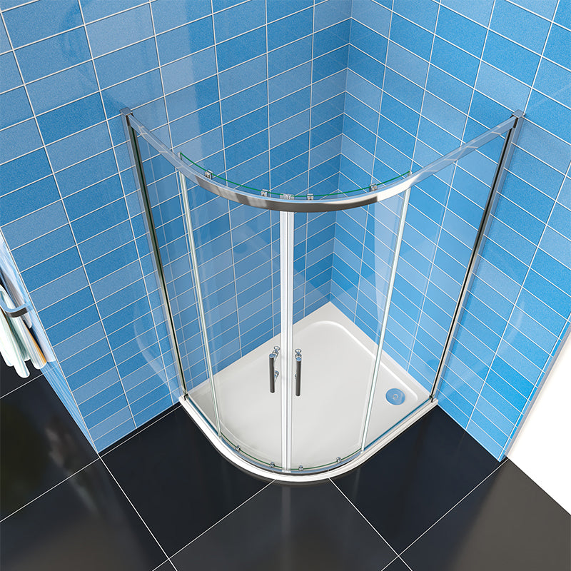 Offset/Equal Quadrant Shower Enclosure Tempered glass Cubicle 185CM