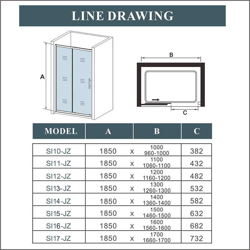 AICA shower enclosure shower door