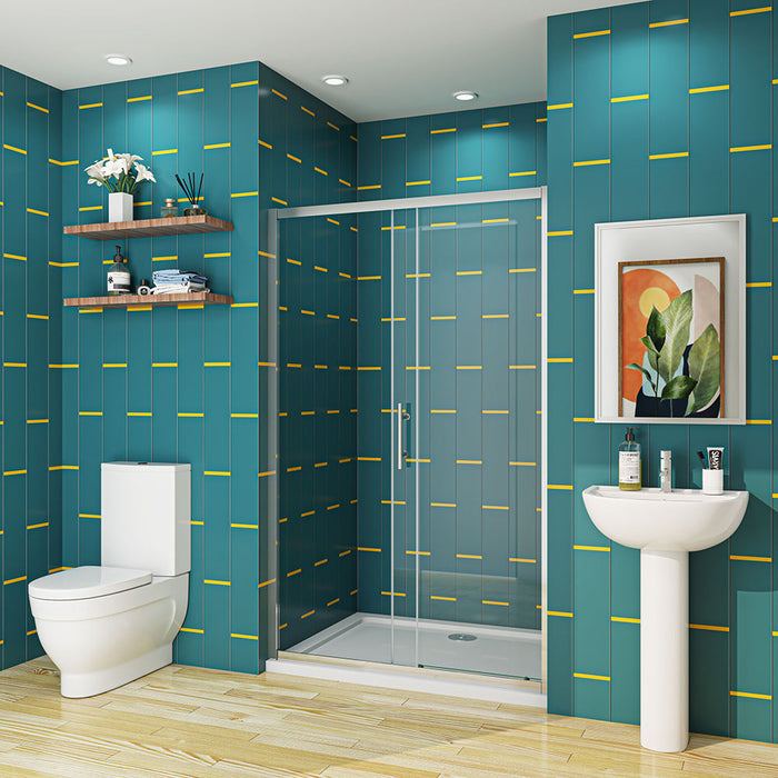 AICA-bathrooms-Sliding-Shower-Cubicle-Glass-Door-3