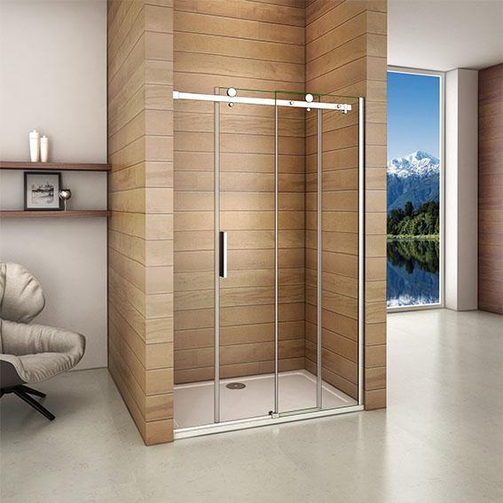 100/110/120/140x195cm sliding shower door no shower tray