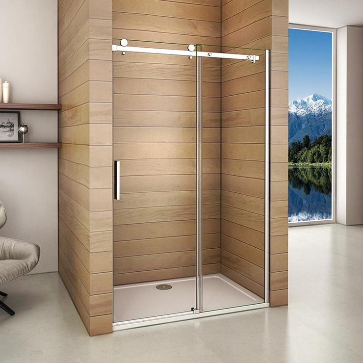 100/110/120/140x195cm sliding shower door no shower tray