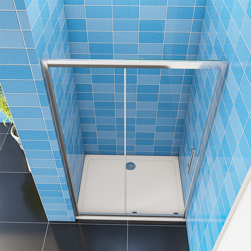 AICA Bathroom Sliding Shower Door Enclosure Cubicle 8mm Nano Glass
