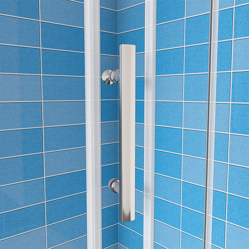 AICA Bathroom Sliding Shower Door Enclosure Cubicle 8mm Nano Glass