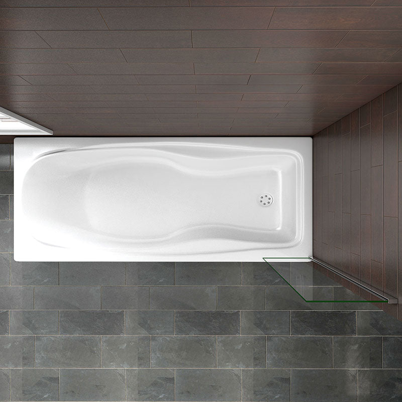 25/30/35/70/80cm Square Fixed Panel Bath Shower Screen