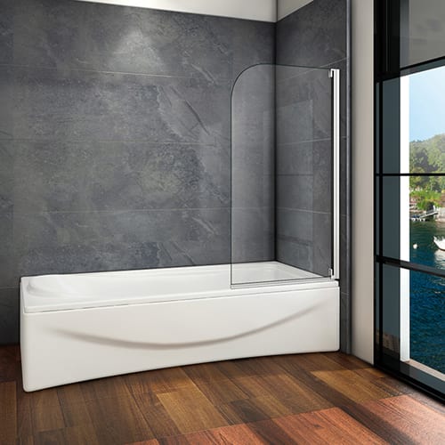 800 Pivot Bath Shower screen,