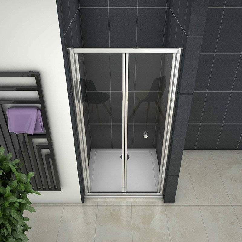 AICA Bi fold Shower Enclosure 190CM Single Glass Door