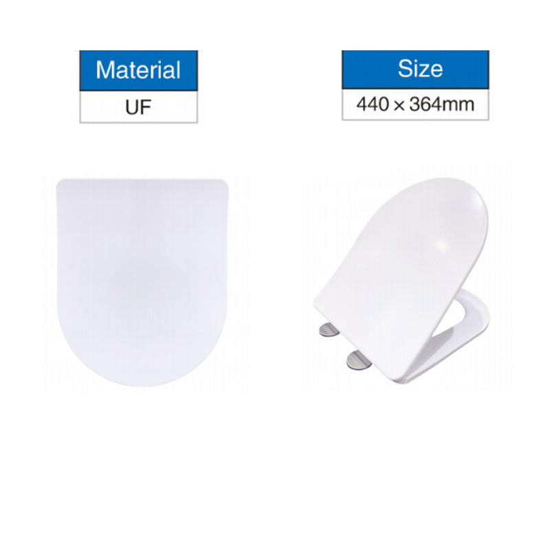 AICA Bathroom Rimless Wall Hung Toilet Pan WC Soft Close Seat (UF)