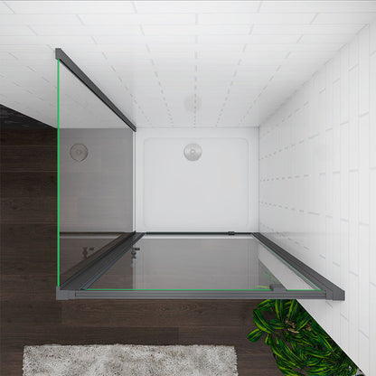 900mm Black Pivot shower, pivot glass door panel,shower pivot enclosure