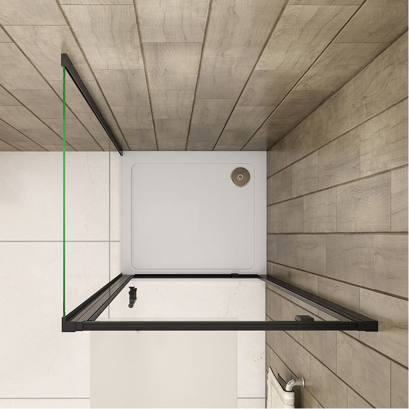 Black Pivot Shower, Enclosures 1000mm,bath Door, rectangle enclosures