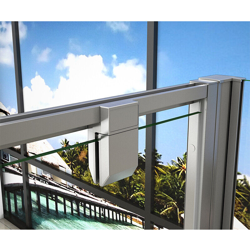 80x80CM Pivot Shower Enclosure Glass Clear Door+Double Side Panel