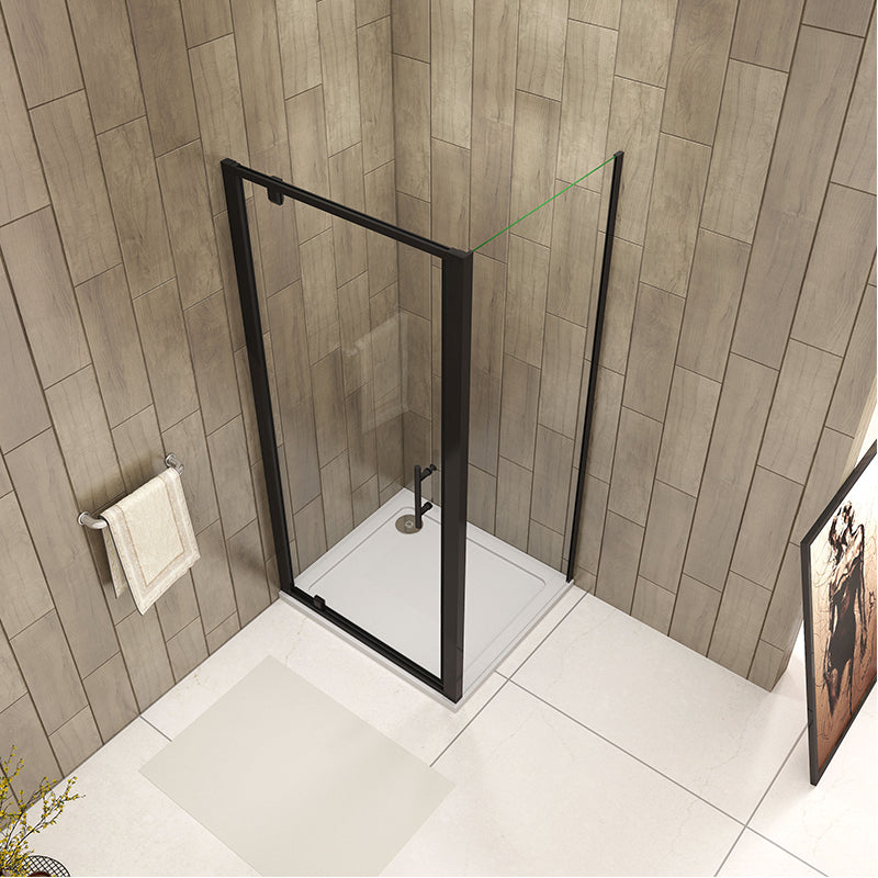 Black Pivot Shower Enclosures 1000mm Door rectangle enclosures