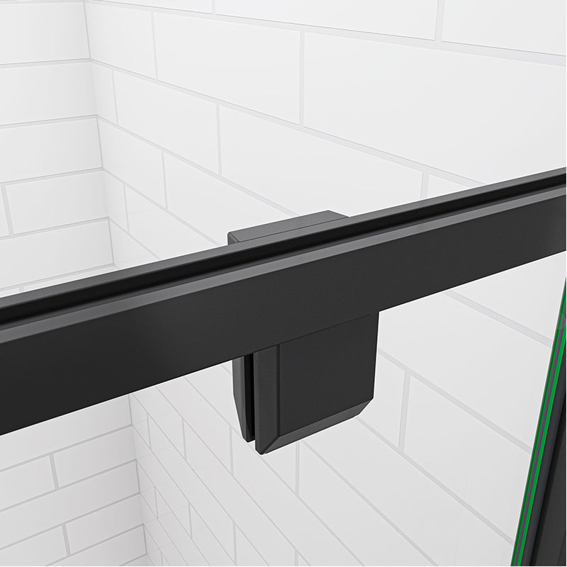 Bathroom Pivot Shower Door Black,Glass Shower Enclosure, AICA, Shower Cubicle