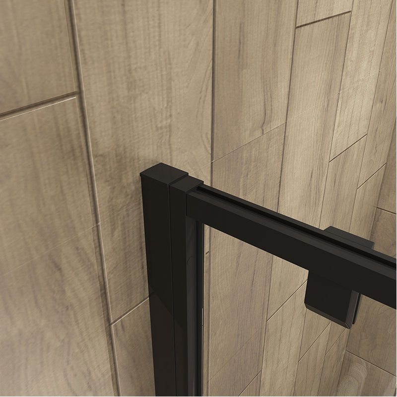 Shower Enclosures Black Pivot, 1000mm, Door rectangle enclosures