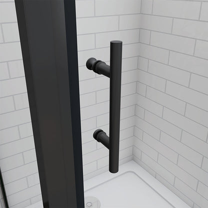 70x185cm Black Door Pivot, Shower enclosures,Pivot Tempered glass