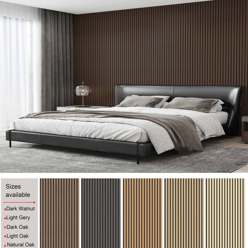 AICA Acoustic Decorative Wall Panels Wood Veneer MDF Sound Proofing 120/240x60cm