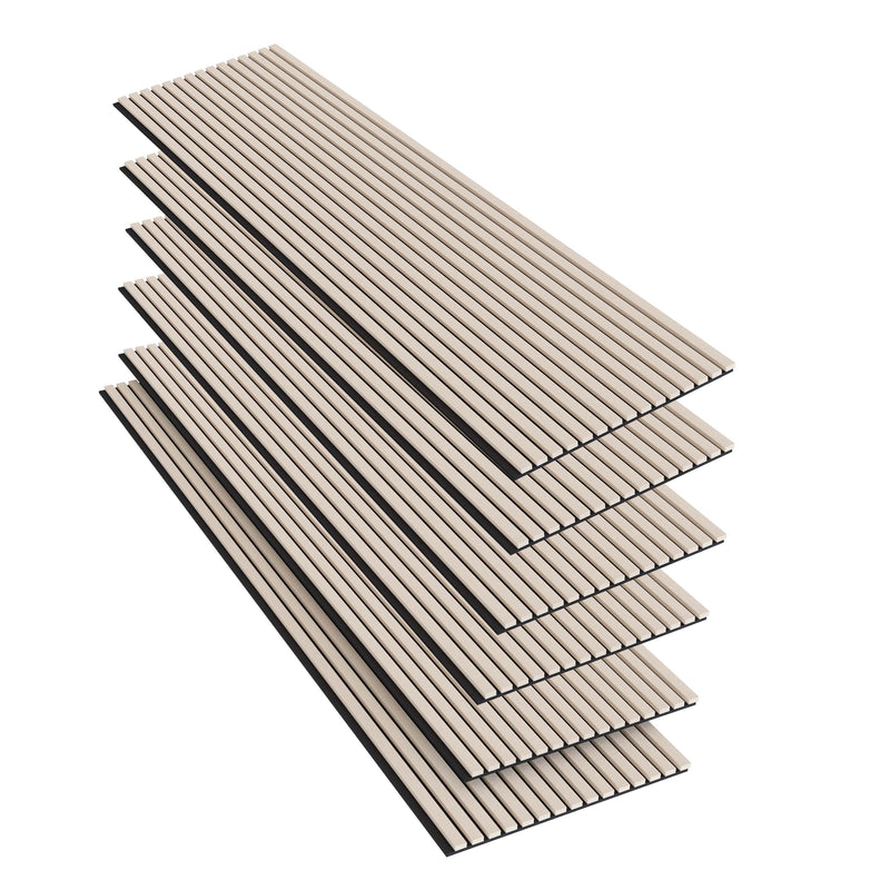 AICA Acoustic Decorative Wall Panels Wood Veneer MDF Sound Proofing 120/240x60cm