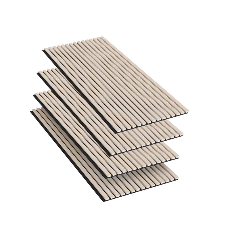 AICA Acoustic Decorative Wall Panels Wood Veneer MDF Sound Proofing 120/240x60cm