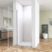 AICA bi fold shower frameless enclosures 10